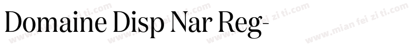 Domaine Disp Nar Reg字体转换